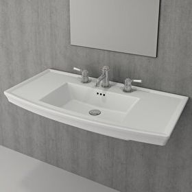 Bocchi Classico Lavita 100 cm Mat Beyaz Lavabo