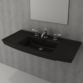 Bocchi Classico Lavita 100 cm Mat Siyah Lavabo