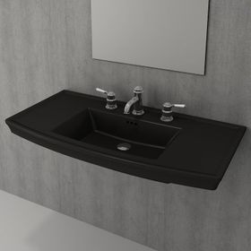 Bocchi Classico Lavita 100 cm Mat Siyah Lavabo