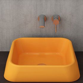 BOCCHI Elba 1005-021-0125 42 cm Mandalina Sarısı Çanak Lavabo