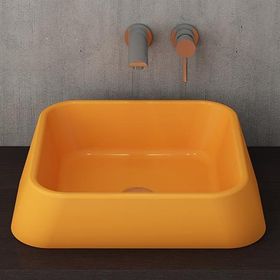 BOCCHI Elba 1005-021-0125 42 cm Mandalina Sarısı Çanak Lavabo