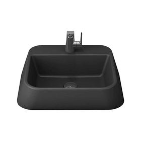 BOCCHI Elba 1074-020-0126 42 cm Antrasit Batarya Banklı Çanak Lavabo