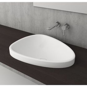 Bocchi Etna 1112-002-0125 58 cm Mat Beyaz Tezgah Üstü Lavabo