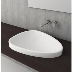 Bocchi Etna 1112-002-0125 58 cm Mat Beyaz Tezgah Üstü Lavabo