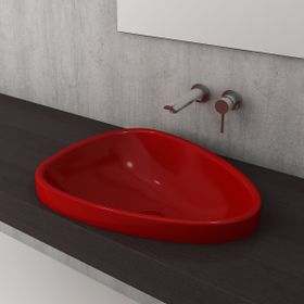 Bocchi Etna 1112-019-0125 58 cm Kırmızı Tezgah Üstü Lavabo