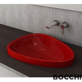 Bocchi Etna 1112-019-0125 58 cm Kırmızı Tezgah Üstü Lavabo