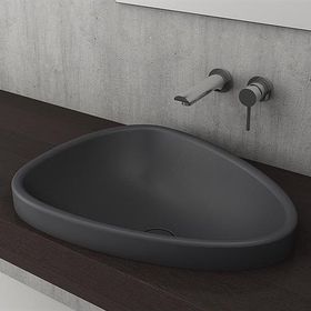 Bocchi Etna 58 cm Antrasit Yarım Tezgah Lavabo