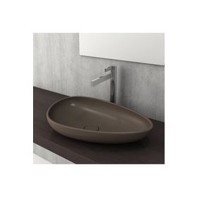 Bocchi Etna 58 cm Çanak Mat Kahve Lavabo