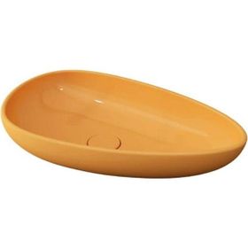 Bocchi Etna 58 cm Çanak Parlak Mandalina Sarısı Lavabo