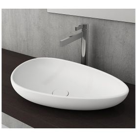 Bocchi Etna 58 cm Mat Beyaz Çanak Lavabo