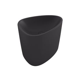 Bocchi Etna 58 cm Tezgah Üstü Monoblok Mat Antrasit Lavabo