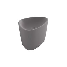 Bocchi Etna 58 cm Tezgah Üstü Monoblok Mat Gri Lavabo