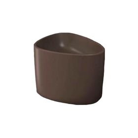 Bocchi Etna 58 cm Tezgah Üstü Monoblok Mat Kahve Lavabo