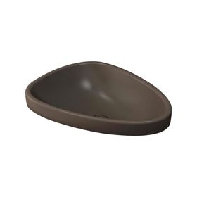 Bocchi Etna 58 cm Tezgah Üstü Monoblok Mat Kahve Lavabo