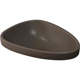 Bocchi Etna 58 cm Tezgah Üstü Monoblok Mat Kahve Lavabo