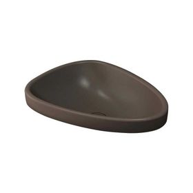 Bocchi Etna 58 cm Tezgah Üstü Monoblok Mat Kahve Lavabo