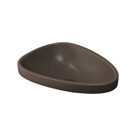 Bocchi Etna 58 cm Tezgah Üstü Monoblok Mat Kahve Lavabo