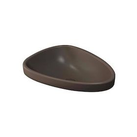 Bocchi Etna 58 cm Tezgah Üstü Monoblok Mat Kahve Lavabo