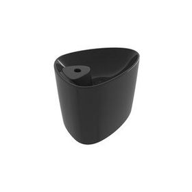 Bocchi Etna 58 cm Tezgah Üstü Monoblok Parlak Siyah Lavabo