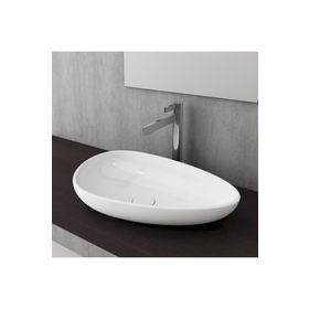 Bocchi Etna 58 cm Tezgah Üstü Parlak Beyaz Lavabo