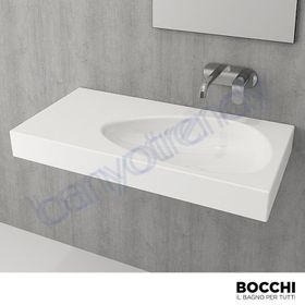 Bocchi Etna 90 cm Beyaz Etajerli Lavabo