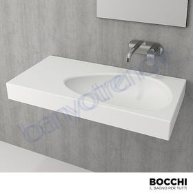 Bocchi Etna 90 cm Beyaz Etajerli Lavabo