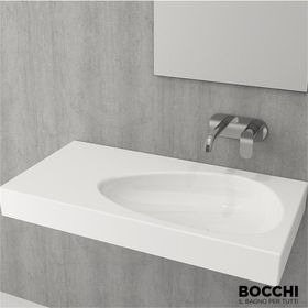 Bocchi Etna 90 cm Beyaz Etajerli Lavabo