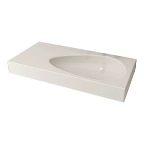 Bocchi Etna 90 cm Etajerli Parlak Bisküvi Lavabo