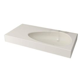 Bocchi Etna 90 cm Etajerli Parlak Bisküvi Lavabo