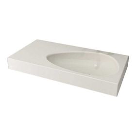 Bocchi Etna 90 cm Etajerli Parlak Bisküvi Lavabo