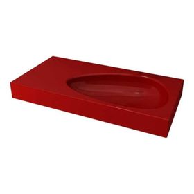 Bocchi Etna 90 cm Kırmızı Etajerli Lavabo