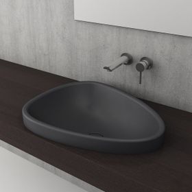 Bocchi Etna Antrasit Tezgah Üstü Monoblok Lavabo