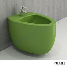 Bocchi Etna Fıstık Yeşili Asma Klozet ve Kapak