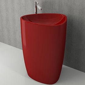 Bocchi Etna Kırmızı Monoblok Lavabo