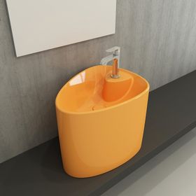 Bocchi Etna Mandalina Sarısı Monoblok Lavabo