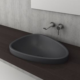 Bocchı Etna Mat Antrasit 58 cm Tezgah Üstü Lavabo
