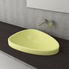Bocchi Etna Mat Sarı 58 cm Tezgah Üstü Lavabo