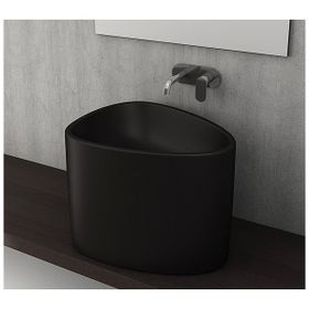 Bocchi Etna Mat Siyah Tezgah Üstü Monoblok Lavabo