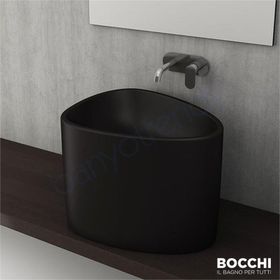 Bocchi Etna Mat Siyah Tezgah Üstü Monoblok Lavabo