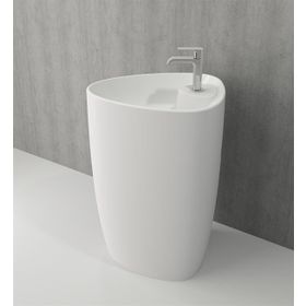 Bocchi Etna Monoblok 58 cm Batarya Banklı Mat Beyaz Lavabo