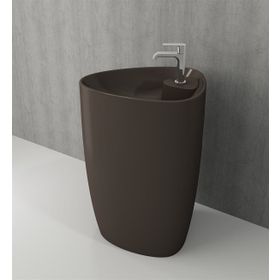 Bocchi Etna Monoblok 58 cm Batarya Banklı Mat Kahve Lavabo