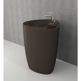 Bocchi Etna Monoblok 58 cm Batarya Banklı Mat Kahve Lavabo