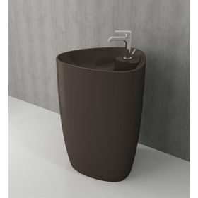 Bocchi Etna Monoblok 58 cm Batarya Banklı Mat Kahve Lavabo