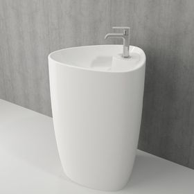 Bocchi Etna Monoblok 58 cm Batarya Banklı Parlak Beyaz Lavabo