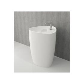 Bocchi Etna Parlak Beyaz Monoblok Lavabo