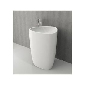 Bocchi Etna Parlak Beyaz Monoblok Lavabo