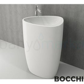 Bocchi Etna Parlak Beyaz Monoblok Lavabo