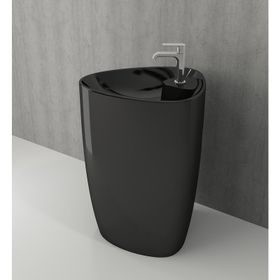 Bocchi Etna Parlak Siyah Monoblok Lavabo