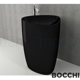 Bocchi Etna Parlak Siyah Monoblok Lavabo