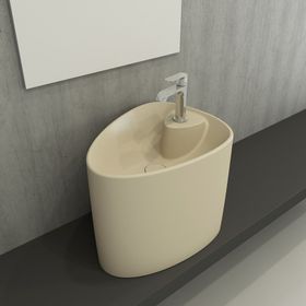 Bocchi Etna Yasemin Tezgah Üstü Monoblok Lavabo